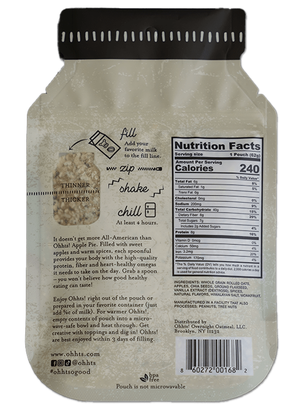 Ohhts! Apple Pie Overnight Oatmeal